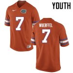 Youth Florida Gators #7 Danny Wuerffel NCAA Nike Orange Authentic Stitched College Football Jersey RIN7362IB